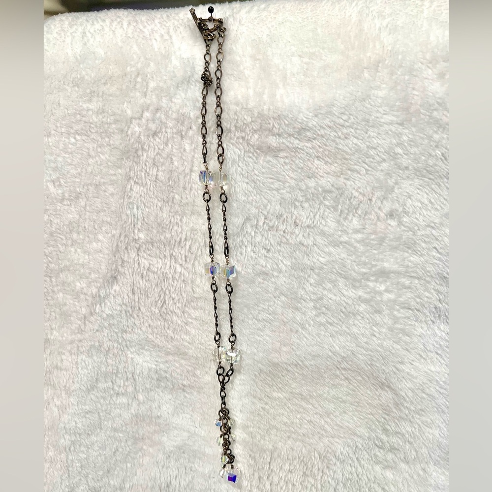 Chain Necklace with Crystal Accents